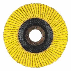 ARC ABRASIVES 71-10807AF Flap Disc, Type 29, 4 Inch x 5/8 Inch, Ceramic, 120 Grit, Fiberglass Bk, Std Density | CN8QEQ 30MR49