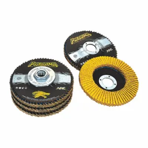 ARC ABRASIVES 71-10855AF Flap Disc, Type 29, 7 Inch x 5/8 11, Ceramic, 60 Grit, Fiberglass Bk, Std Density | CN8QFC 30MT68