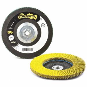 ARC ABRASIVES 71-10854FF Fächerschleifscheibe, Typ 27, 7 Zoll x 5/8 11, Keramik, Körnung 40, Fiberglas Bk, Standarddichte | CN8QCF 30MT67