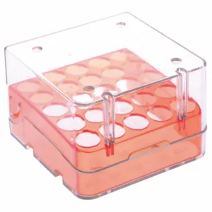 ARGOS TECHNOLOGIES 04200-03 Magnetic Cryo-Boxes, Polycarbonate, Orange, 2.60 Inch Overall Height | CE9XXN 55NV74