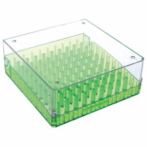 ARGOS TECHNOLOGIES 04200-06 Magnetic Cryo-Boxes, Polycarbonate, Green, 2-39/64 Inch Overall Height | CE9XXP 55NV77