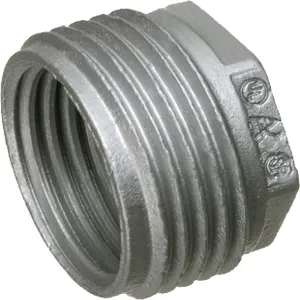 ARLINGTON INDUSTRIES 529 Reducing Bushing, 1.7 x 1.7 Inch Size, 25Pk, Zinc | BK3CAF