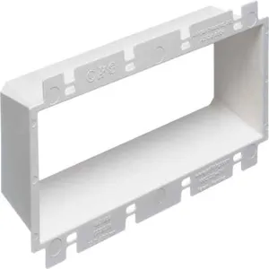 ARLINGTON INDUSTRIES BE4 Box Extender, 4.188 x 7.749 Inch Size, 10Pk, Plastic | BK3CPU