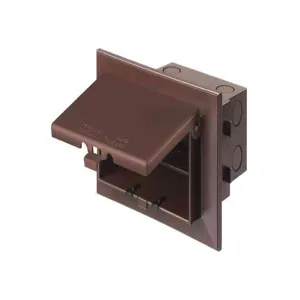 ARLINGTON INDUSTRIES DHB1BR Enclosure Box, With Adapter Sleeve, 7.186 x 4.934 Inch Size, Plastic | BK3CXC