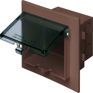 ARLINGTON INDUSTRIES DBHB1BRCGC Enclosure Box, 4.934 x 7.186 Inch Size, Plastic | CD6WXT