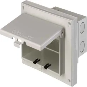 ARLINGTON INDUSTRIES DBHR151W Enclosure Box, 7.188 x 4.937 Inch Size, Plastic | BK3CUD