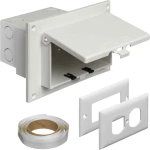 ARLINGTON INDUSTRIES DBHR1W Enclosure Box, 7.186 x 4.934 Inch Size, Plastic | BK3CUL