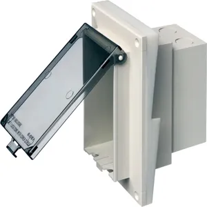 ARLINGTON INDUSTRIES DBVR141C Enclosure Box, 7.186 x 4.934 Inch Size, Plastic | BK3CWB