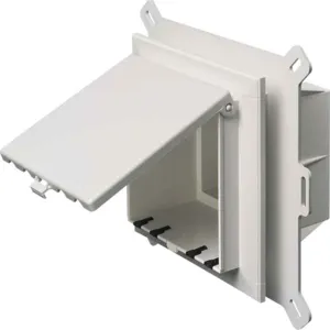 ARLINGTON INDUSTRIES DBVS2W Enclosure Box, Two-Gang, 9.058 x 8.992 Inch Size, Plastic | BK3CWN