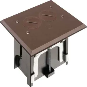 ARLINGTON INDUSTRIES FLBA101BR Adjustable Floor Box, 5.155 x 4.25 Inch Size, Plastic | BK3DHZ