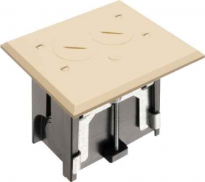 ARLINGTON INDUSTRIES FLBA101LA Adjustable Floor Box, 5.155 x 4.25 Inch Size, Plastic | BK3DHY