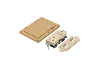 ARLINGTON INDUSTRIES FLBC8501CA Floor Box Cover Kit, 0.312 x 3.26 Inch Size, Plastic | CD6WTB