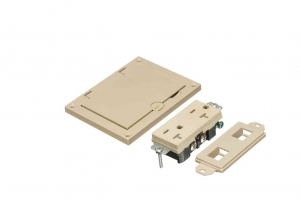 ARLINGTON INDUSTRIES FLBC8501LA Floor Box Cover Kit, 0.312 x 3.26 Inch Size, Plastic | CD6WTD