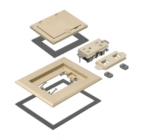 ARLINGTON INDUSTRIES FLBC8510LA Floor Box Frame Kit, 4.26 x 3.26 Inch Size | CD6WTJ