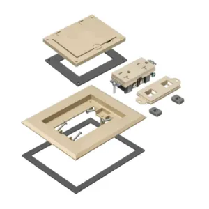 ARLINGTON INDUSTRIES FLBC8510LA Floor Box Frame Kit, 4.26 x 3.26 Inch Size | CD6WTJ