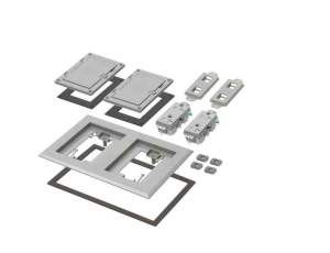 ARLINGTON INDUSTRIES FLBC8520GY Floor Box Frame Kit, 6.094 x 9.288 Inch Size, Plastic | CD6WTP