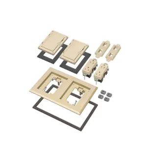 ARLINGTON INDUSTRIES FLBC8520LA Floor Box Frame Kit, 6.094 x 9.288 Inch Size, Plastic | CD6WTT