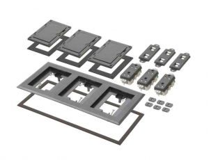 ARLINGTON INDUSTRIES FLBC8530BL Floor Box Frame Kit, 6.094 x 13.546 Inch Size, Plastic | CD6WTM