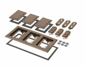 ARLINGTON INDUSTRIES FLBC8530BR Floor Box Frame Kit, 6.094 x 13.546 Inch Size, Plastic | CD6WTQ