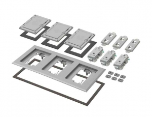 ARLINGTON INDUSTRIES FLBC8530GY Floor Box Frame Kit, 6.094 x 13.546 Inch Size, Plastic | CD6WTU