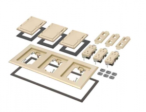 ARLINGTON INDUSTRIES FLBC8530LA Floor Box Frame Kit, 6.094 x 13.546 Inch Size, Plastic | CD6WTV