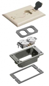 ARLINGTON INDUSTRIES FLBCF101LATK Bodenbox-Kit, 6.022 x 4.152 Zoll Größe, Kunststoff | BK3DLJ