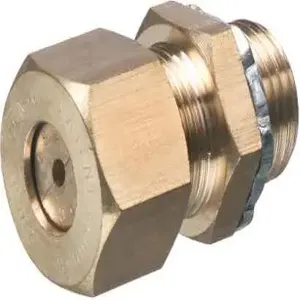 ARLINGTON INDUSTRIES KC6 Compression Connector, 1.213 x 1.213 Inch Size, 10Pk, Brass | BK3DUL