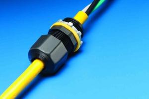 ARLINGTON INDUSTRIES LPCG50BL Cord Connector, Liquid Tight, 0.978 x 0.978 Inch Size, 25Pk, Nylon | BK3DWX