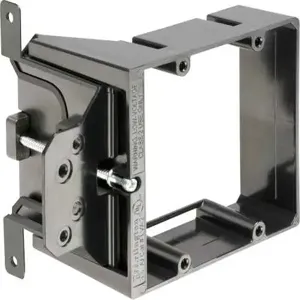 ARLINGTON INDUSTRIES LVA2 Adjustable Mounting Bracket, 5.468 x 3.72 Inch Size, 10Pk, Plastic | BK3DZK