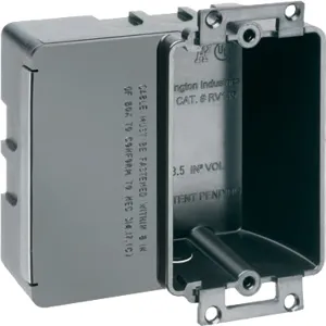 ARLINGTON INDUSTRIES RV135 Device Box, Single Gang, 3.363 x 4 Inch Size, Plastic, 50Pk | BK3EHV