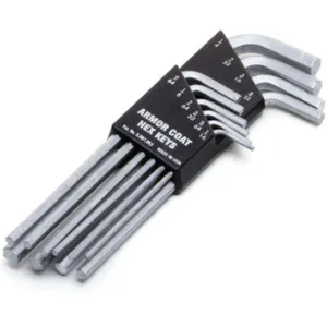 ARMOR COAT UST260071 Hex Key Set 1/16 - 1/4 Inch L-shaped Long | AA8PKF 19G977