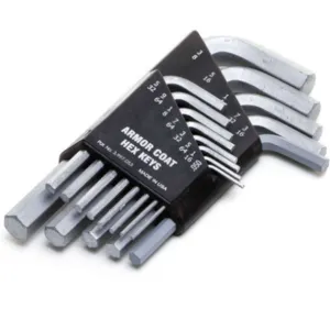 ARMOR COAT UST260072 Hex Key Set 0.050-3/8 Inch L-shaped Short | AA8PKE 19G976