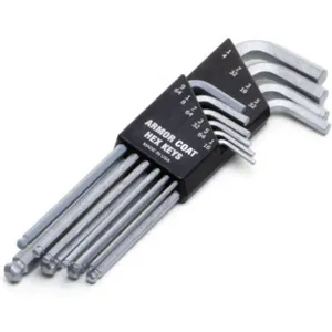 ARMOR COAT UST274678 Hex Key Set 1/16 - 1/4 Inch L-shaped | AA8PKH 19G979