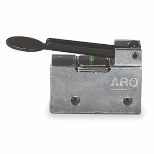 ARO 201-C Manual Air Control Valve, 1/8 Inch Valve Port Size, NPT, Fingertip Lever/Spring, 150 psi | CN8VUQ 2F893