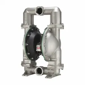 ARO 66630B-244-C Double Diaphragm Pump, Air, 316 Stainless Steel, 3 Inch Fluid Connection Size, Npt, Ptfe | CN8VRU 3FPR4