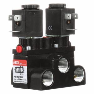 ARO A213SD-120-A Solenoid Air Control Valve, 120V Ac, 3/8 Inch Size Pipe Size, 50 To 150 Psi | CN8VYN 2G551