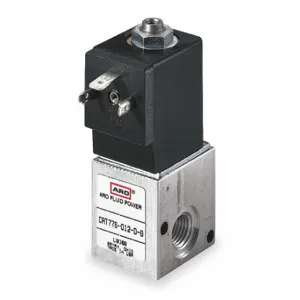 ARO CAT77S-024-L Solenoid Air Control Valve, 24V Dc, 1/4 Inch Size Pipe Size, 0 To 150 Psi | CN8VZB 4KB48