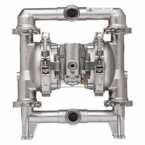 ARO SD10R-CSS-STT-B00 Double Diaphragm Pump, Air, 316 Stainless Steel, 1 Inch Fluid Connection Size, Tbv, Ptfe | CN8VRM 49AV30