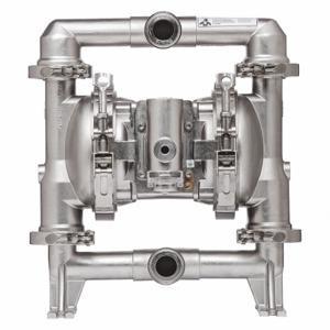 ARO SD10S-CSS-STT-A Double Diaphragm Pump, Air, 316 Stainless Steel, 1 Inch Fluid Connection Size, Tbv, Ptfe | CN8VRN 49AV32