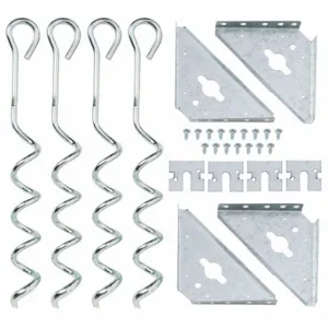 ARROW FASTENER AK600 Anchor, 1 1/2 Inch x 1 1/2 Inch x 15 in, Gray, Anchoring Building, Steel, Earth Anchor Kit | CN8WAX 783W30