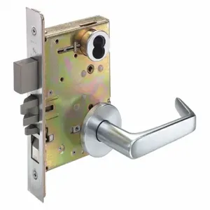 ARROW FASTENER BM12 XL 26D IC7 Door Lever Lockset, Grade 1, Flat With Return, Satin Chrome | CN8WFE 429K27