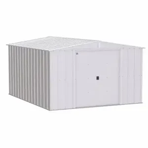 ARROW FASTENER CLG1012FG Shed, 123.3 Inch x 145.8 Inch x 75.9 Inch Size, 674 Cu ft Capacity, Flute Gray | CN8WBK 783W46