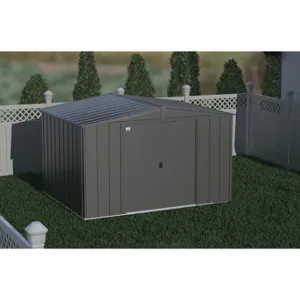 ARROW FASTENER CLG108CC Shed, 123.3 Inch x 95.3 Inch x 75.9 Inch Size, 432 Cu ft Capacity, Charcoal | CN8WBV 783W91