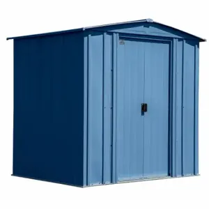 ARROW FASTENER CLG65BG Shed, 76.3 Inch x 59.5 Inch x 72.9 Inch Size, 153 Cu ft Capacity, Blue Gray | CN8WCJ 783W86