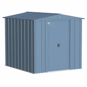 ARROW FASTENER CLG67BG Shed, 76.3 Inch x 83.5 Inch x 72.9 Inch Size, 221 Cu ft Capacity, Blue Gray | CN8WDH 783W83