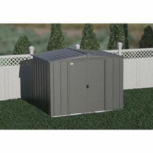 ARROW FASTENER CLG86CC Shed, 99.8 Inch x 71.3 Inch x 72.9 Inch Size, 248 Cu ft Capacity, Charcoal | CN8WCW 783W90