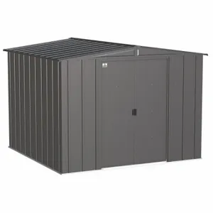 ARROW FASTENER CLG88CC Shed, 99.8 Inch x 95.3 Inch x 72.9 Inch Size, 338 Cu ft Capacity, Charcoal | CN8WDA 783W53