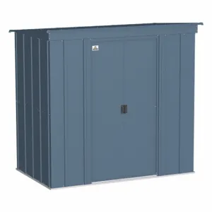 ARROW FASTENER CLP64BG Shed, 76.5 Inch x 47 Inch x 70.8 Inch Size, 118 Cu ft Capacity, Blue Gray | CN8WCP 783W89