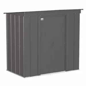 ARROW FASTENER CLP64CC Shed, 76.5 Inch x 47 Inch x 70.8 Inch Size, 118 Cu ft Capacity, Charcoal | CN8WCQ 783W59