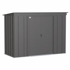 ARROW FASTENER CLP84CC Shed, 100 Inch x 47 Inch x 70.8 Inch Size, 157 Cu ft Capacity, Charcoal | CN8WBE 783W57